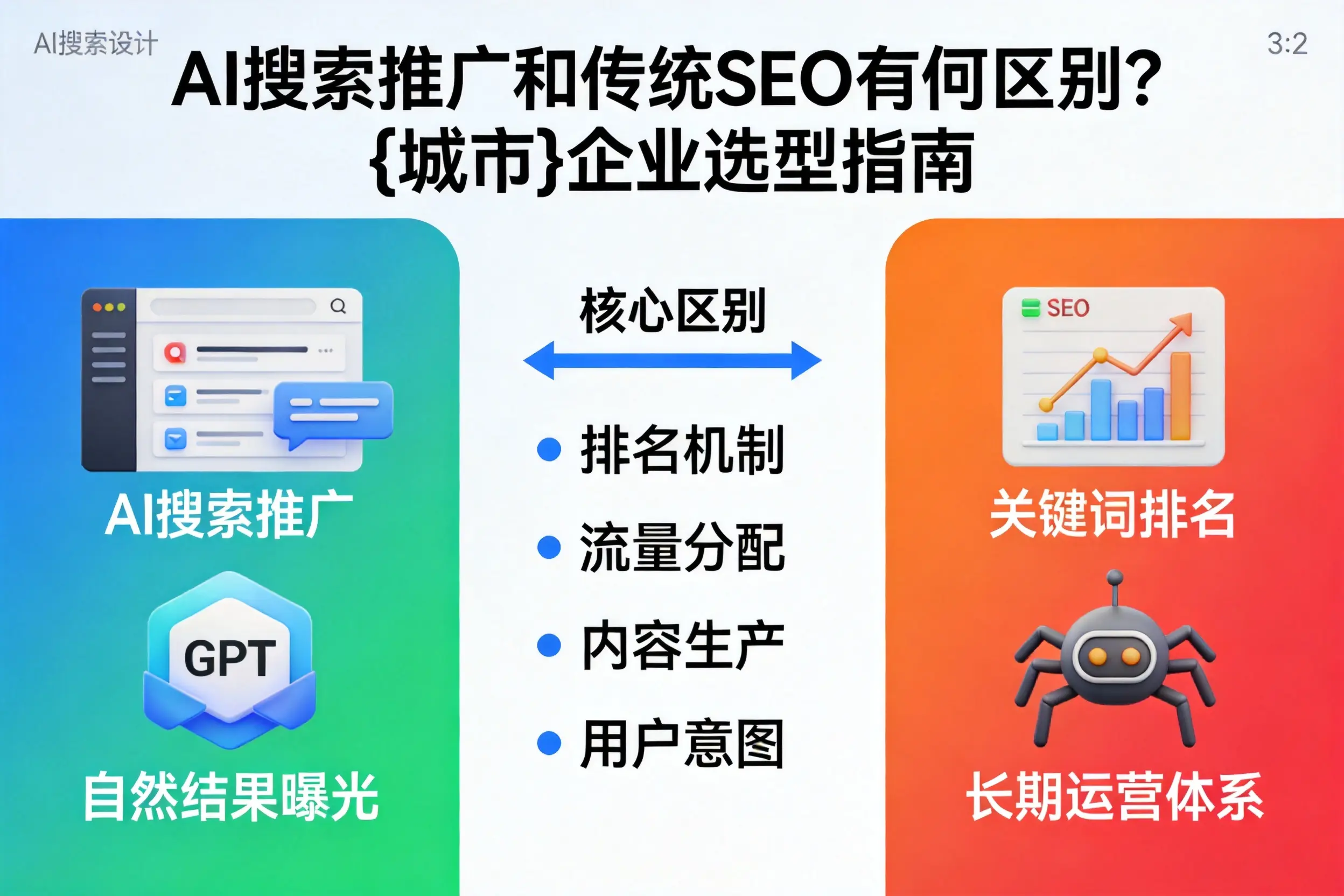 AI搜索推广和传统SEO有何区别？张掖企业选型指南