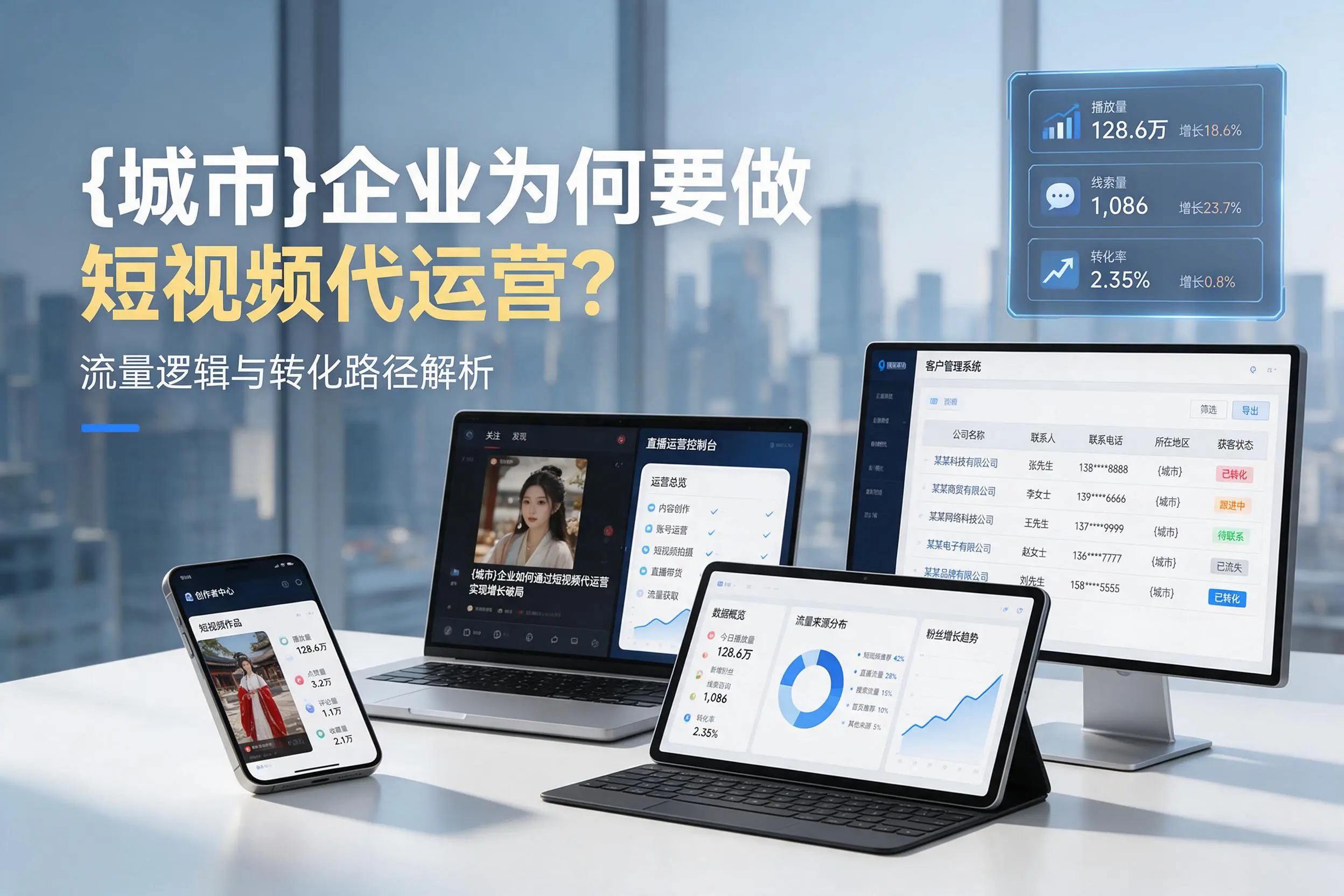 张掖企业为何要做短视频代运营?流量逻辑与转化路径解析