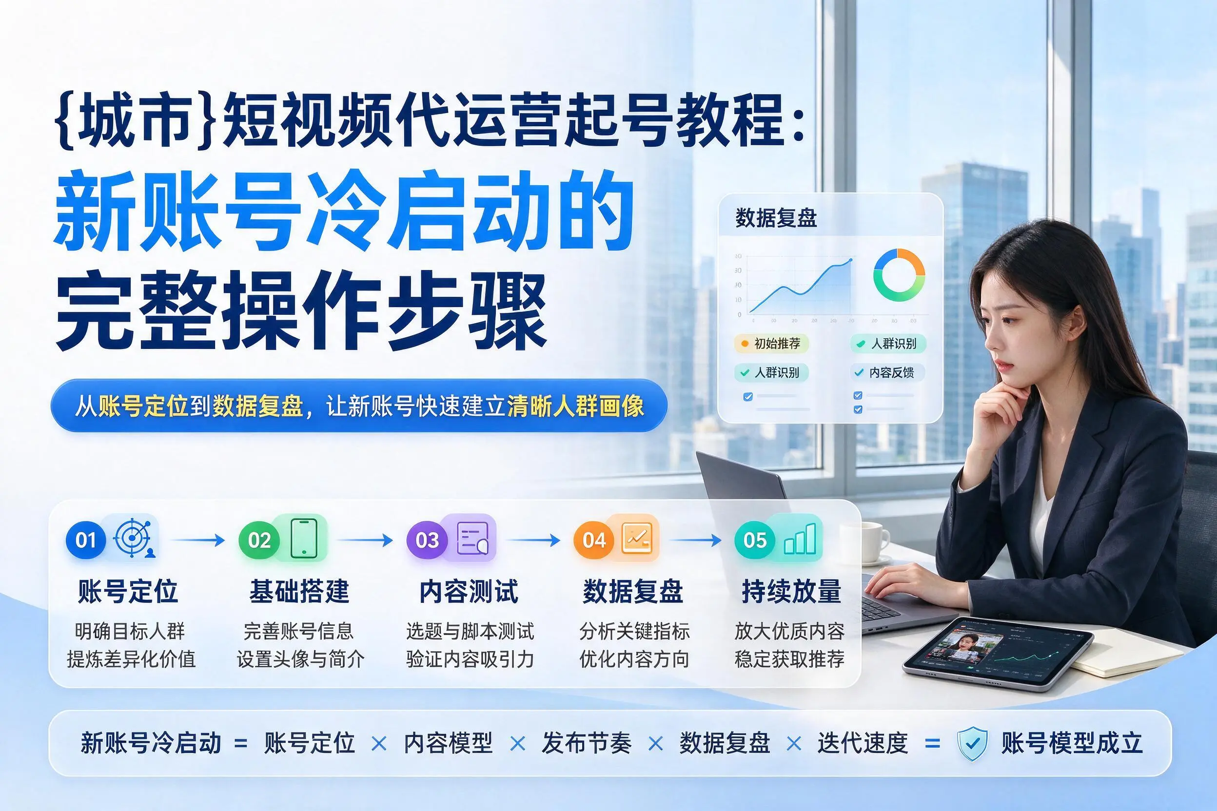 张掖短视频代运营起号教程:新账号冷启动的完整操作步骤