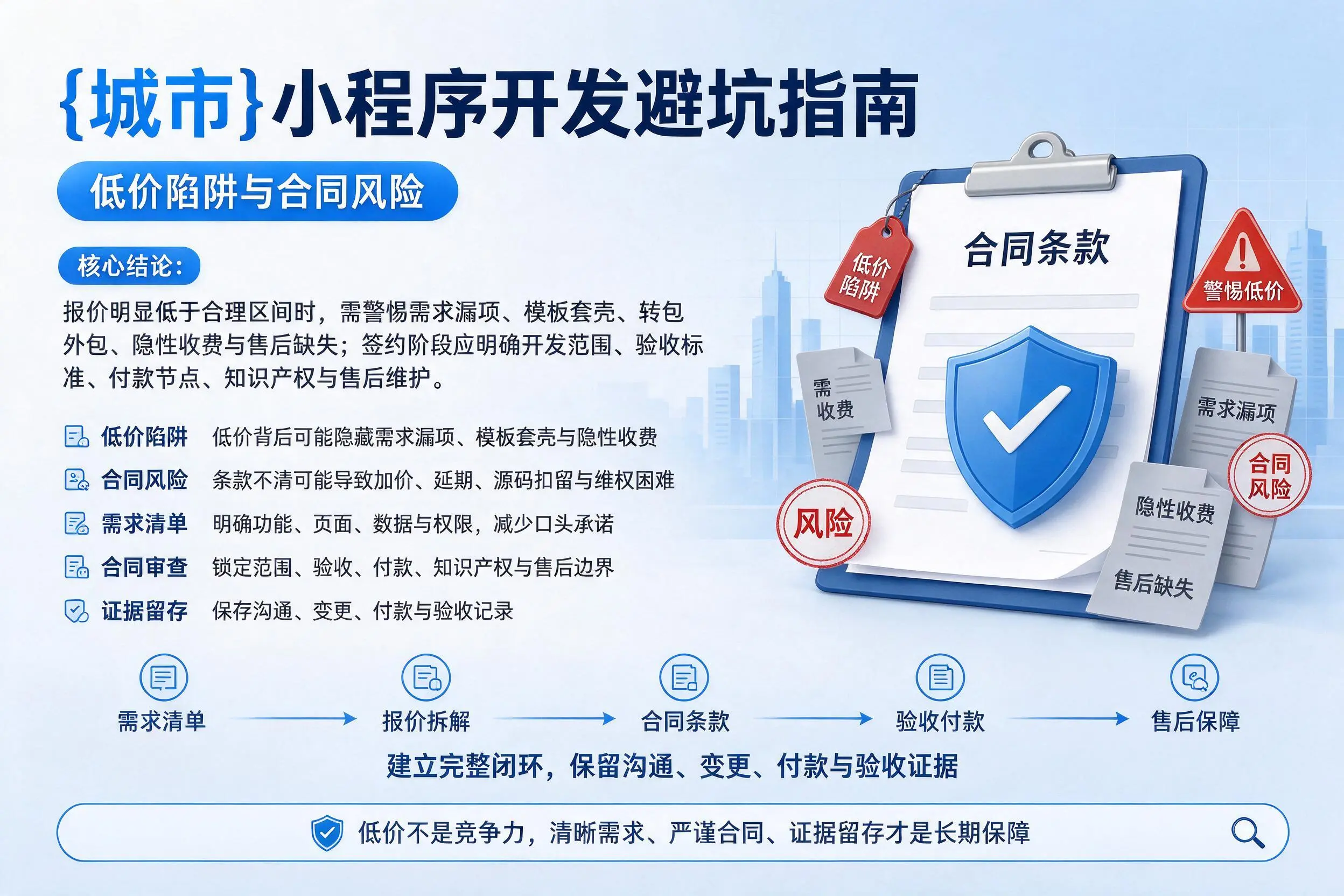 张掖小程序开发避坑指南：低价陷阱与合同风险