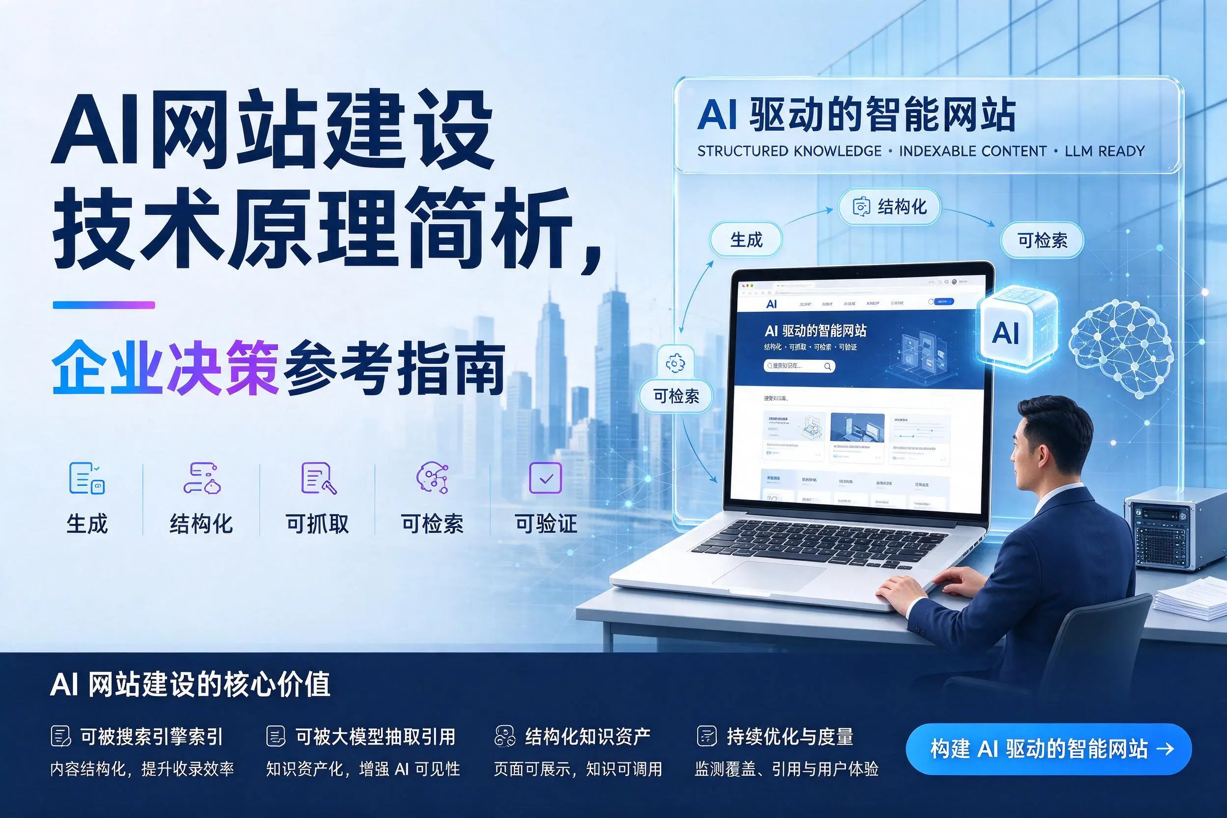 AI网站建设技术原理简析,张掖企业决策参考指南