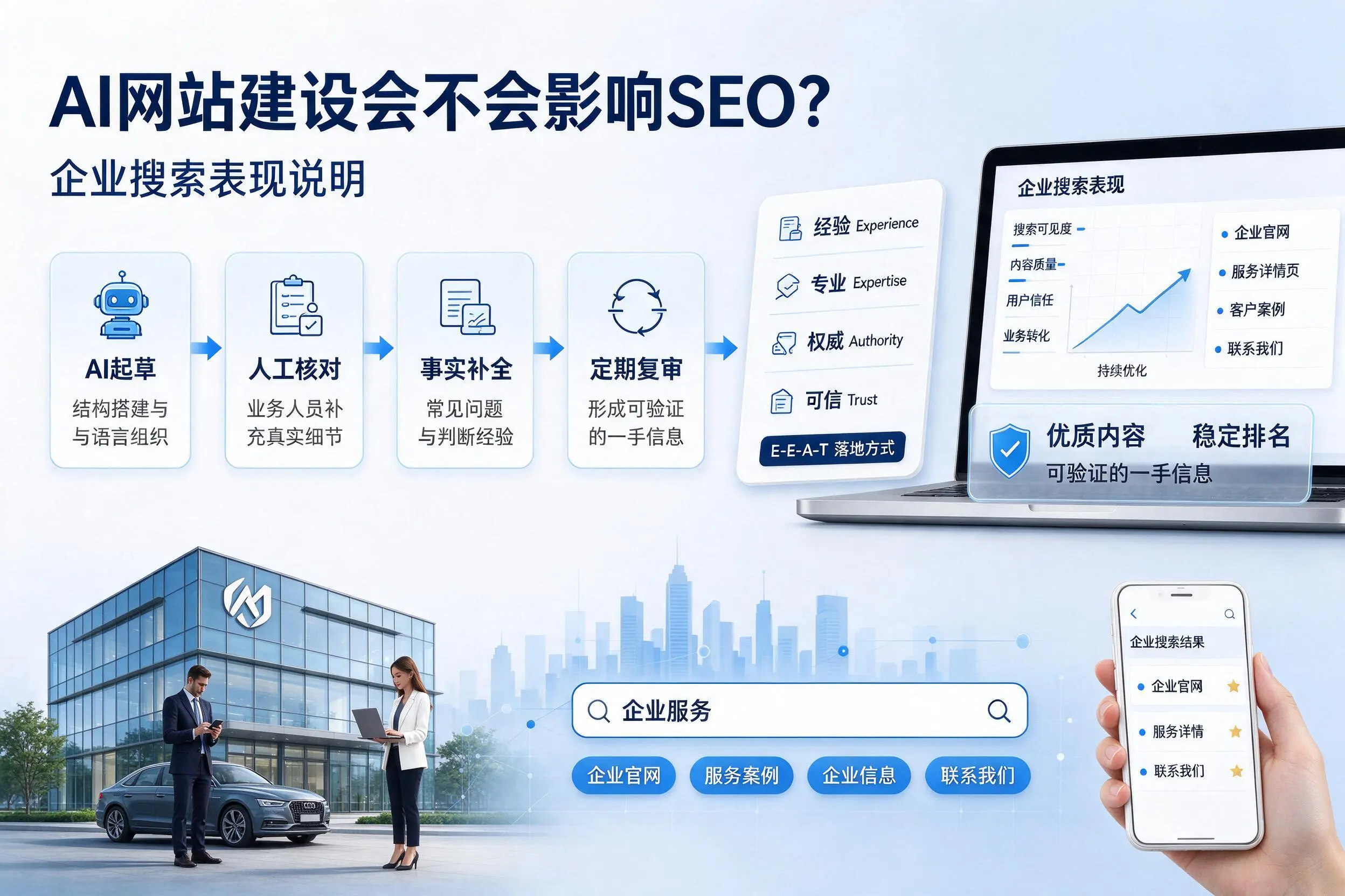 AI网站建设会不会影响SEO?张掖企业搜索表现说明