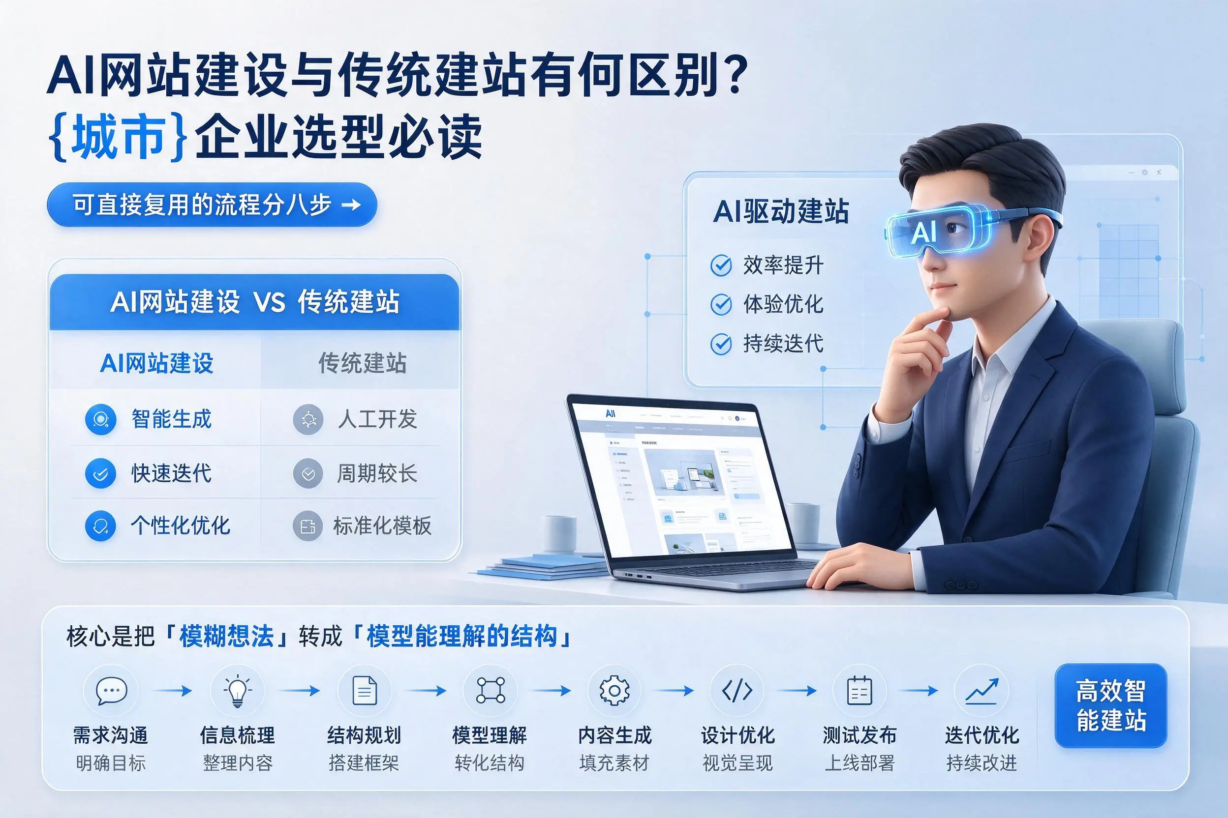 AI网站建设与传统建站有何区别?张掖企业选型必读