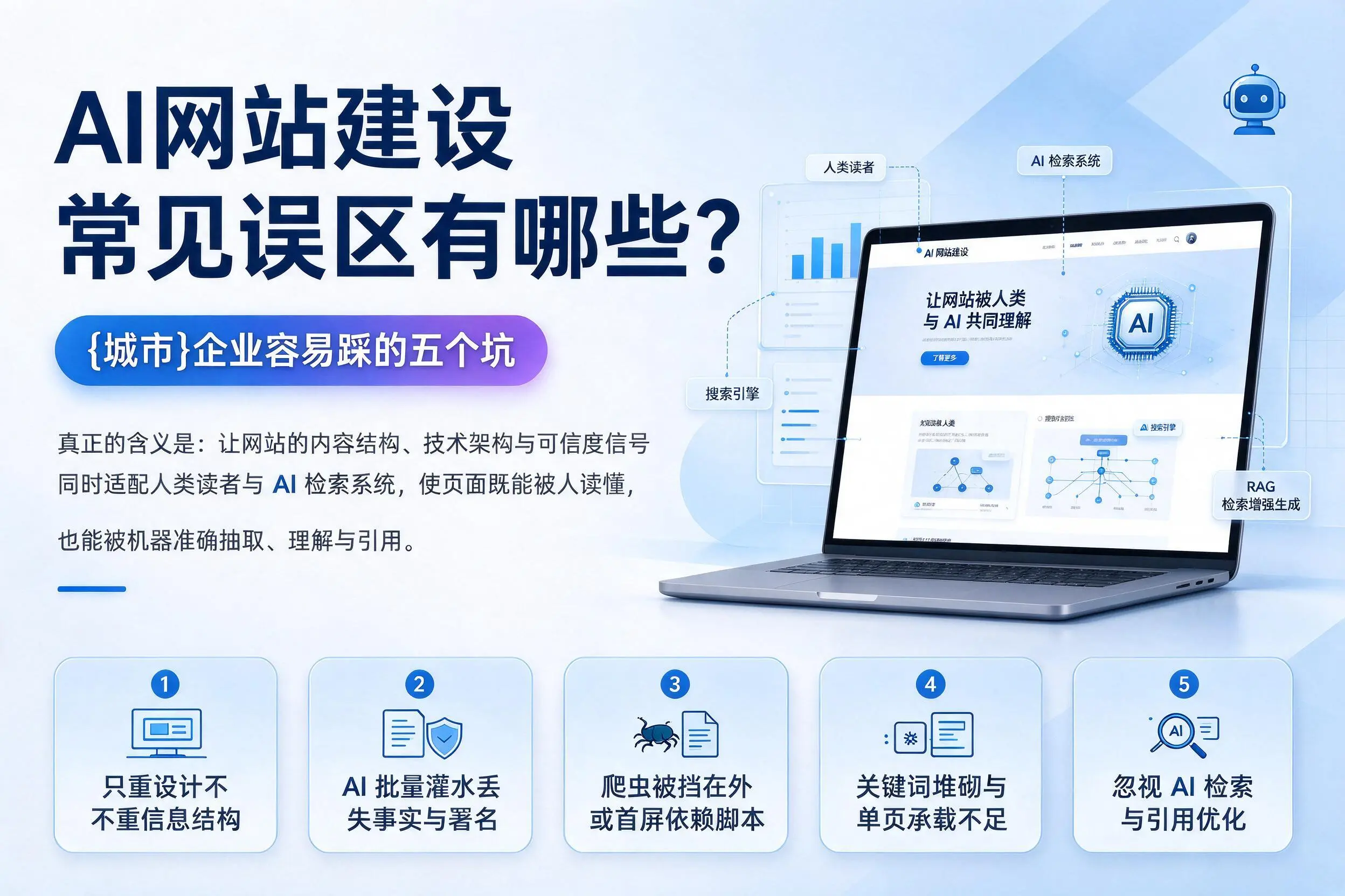 AI网站建设常见误区有哪些?张掖企业容易踩的五个坑