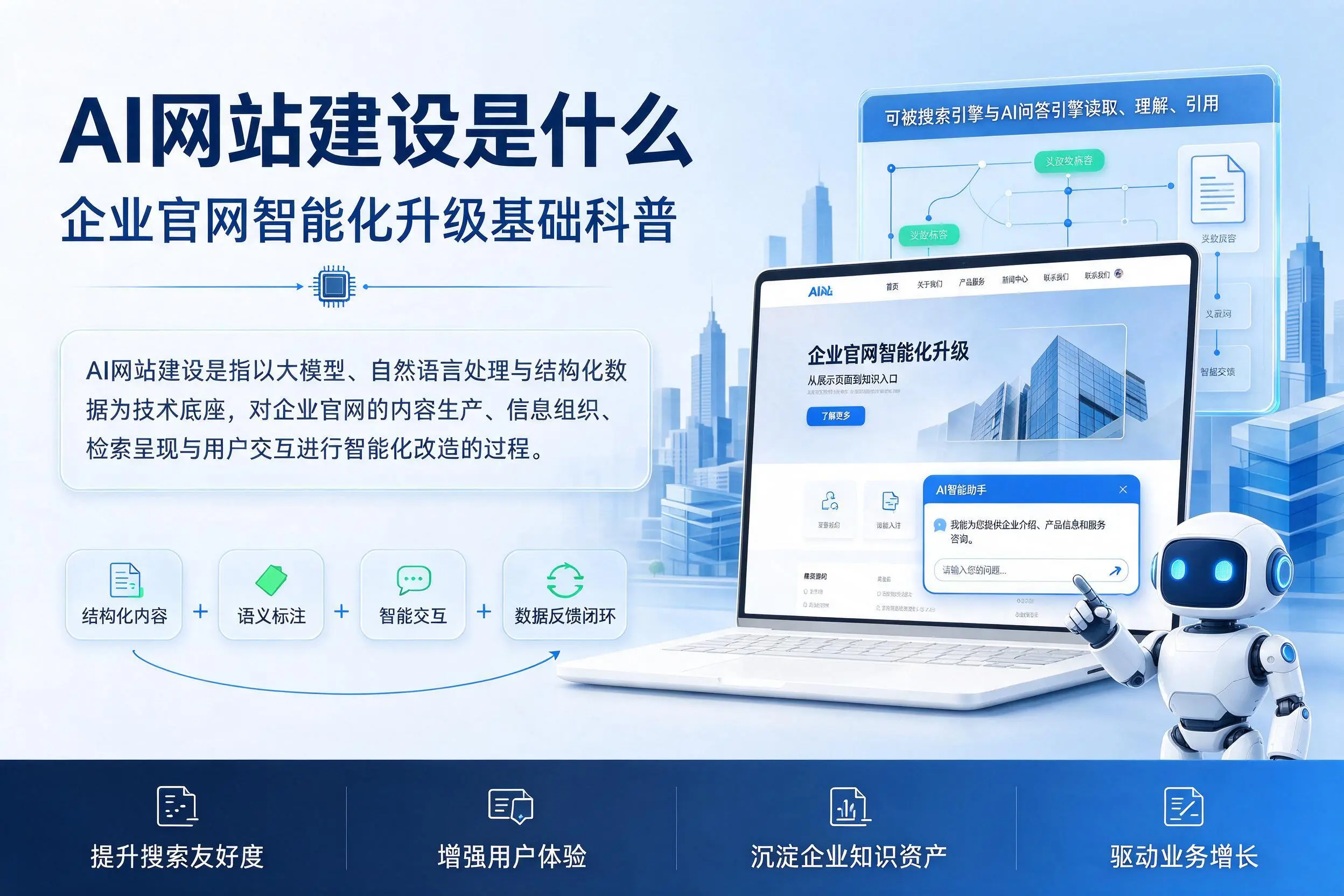 AI网站建设是什么：张掖企业官网智能化升级基础科普
