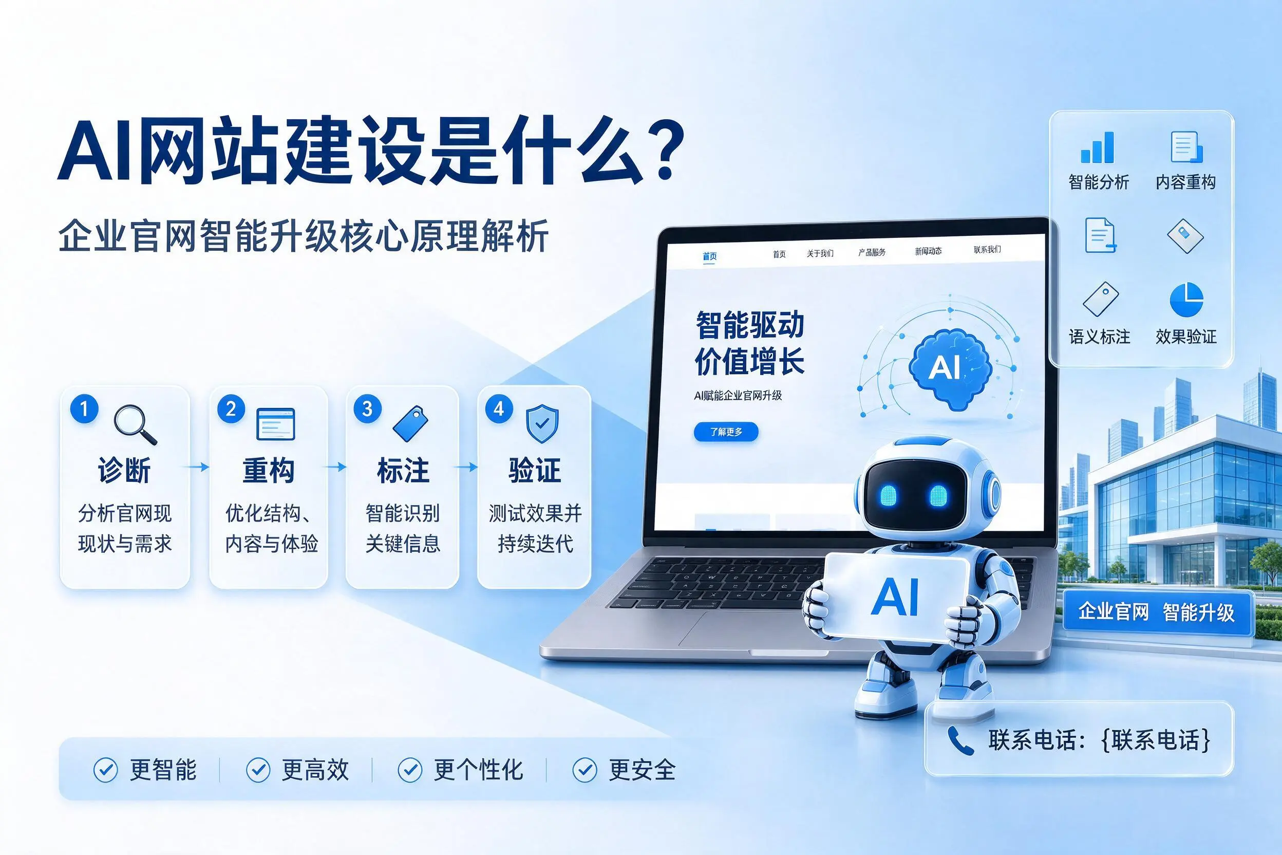 AI网站建设是什么?张掖企业官网智能升级核心原理解析