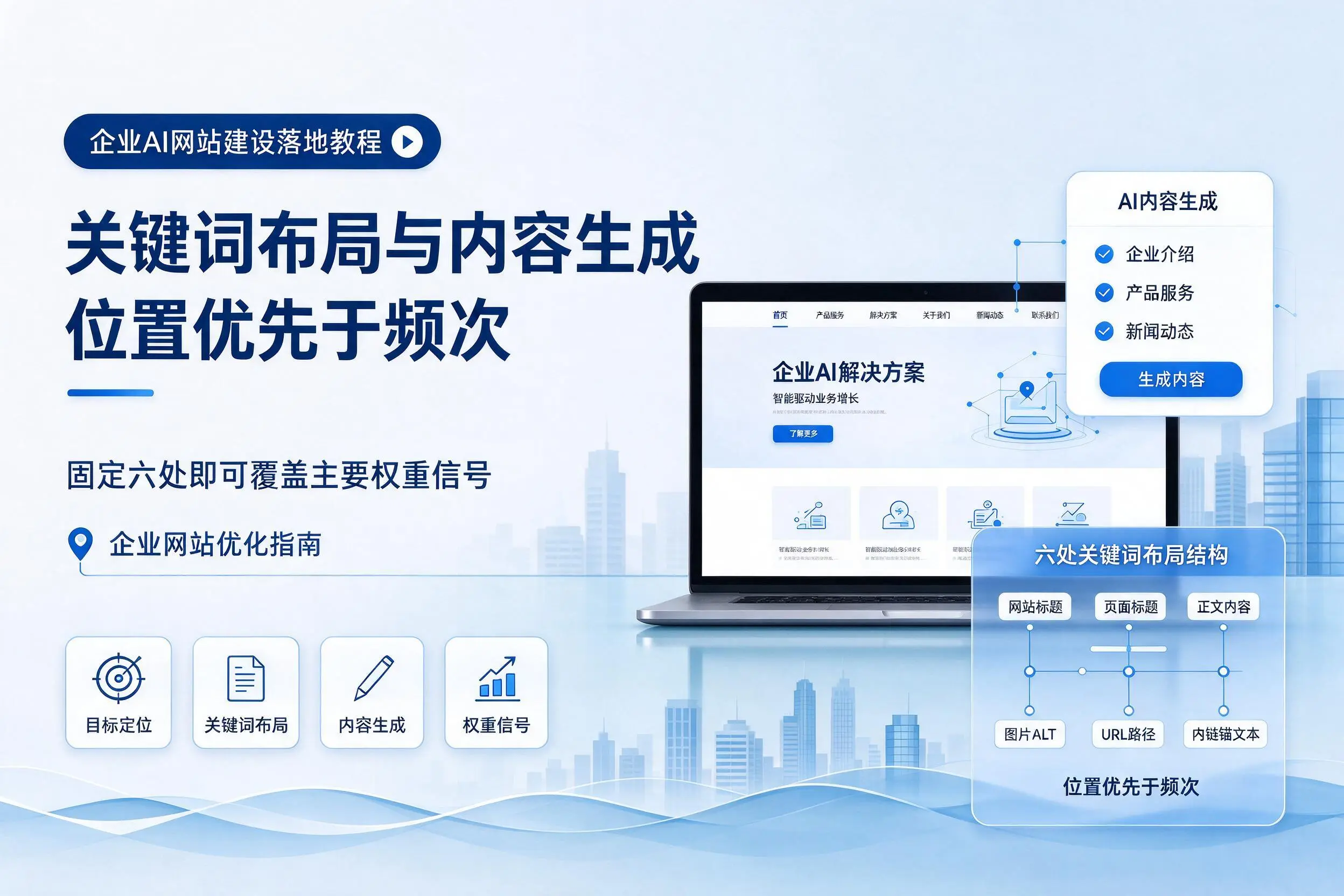 张掖企业AI网站建设落地教程:关键词布局与内容生成