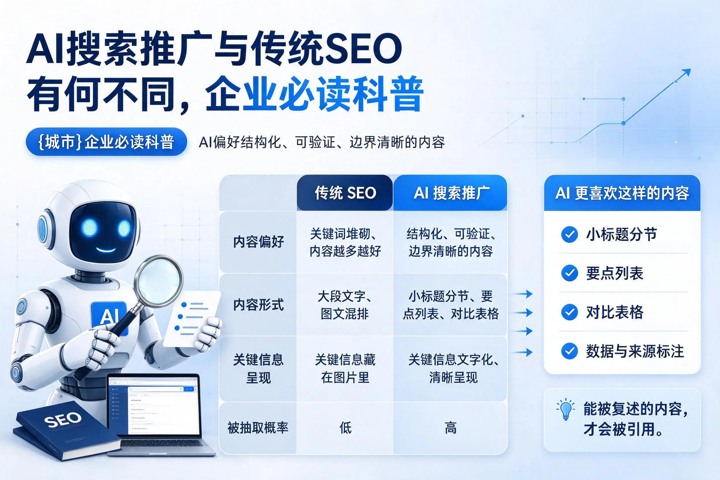 AI搜索推广与传统SEO有何不同，张掖企业必读科普