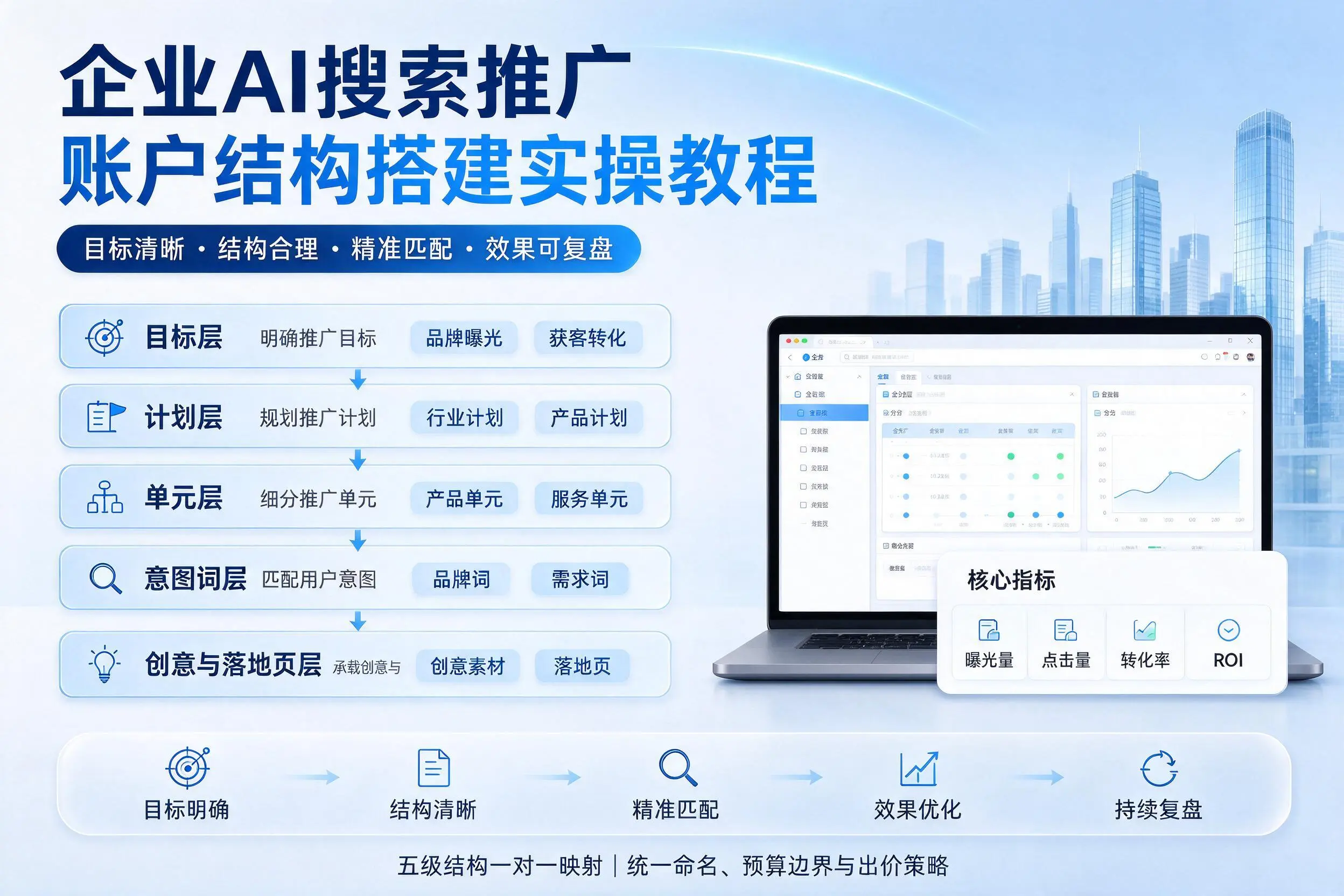 张掖企业AI搜索推广账户结构搭建实操教程