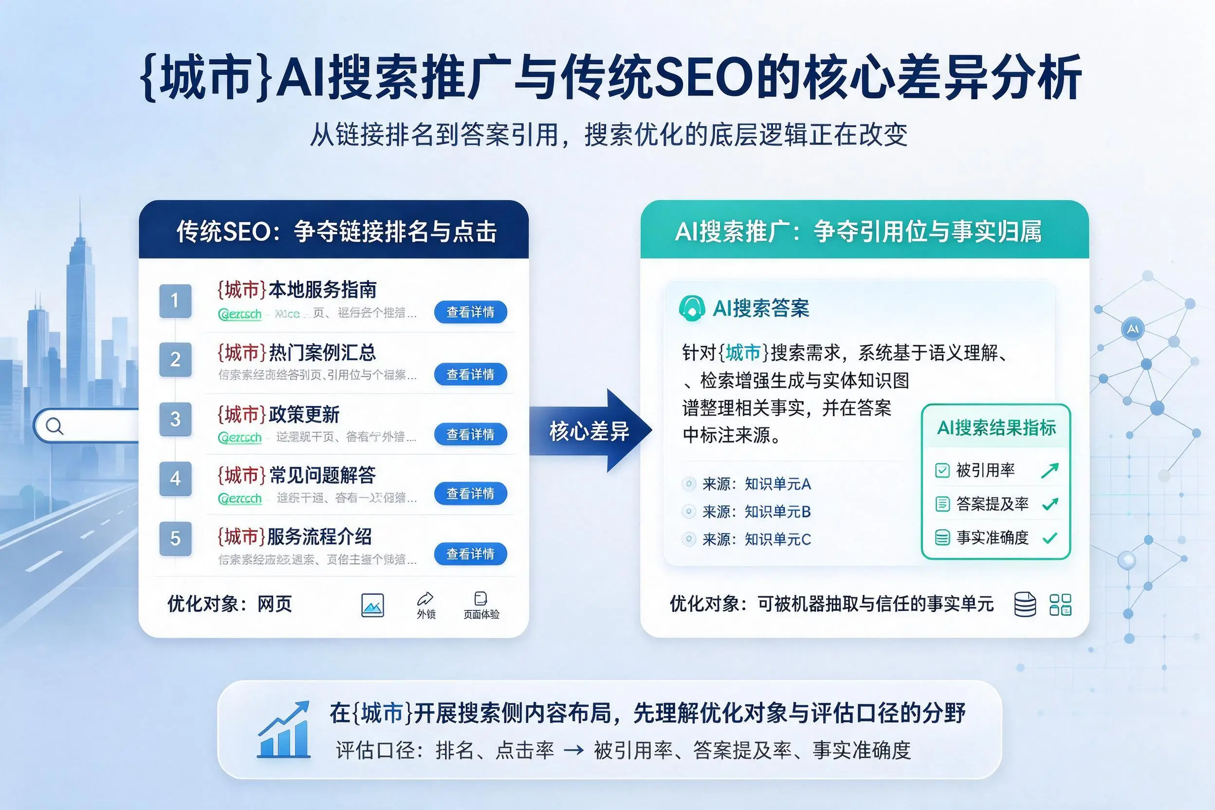 张掖AI搜索推广与传统SEO的核心差异分析