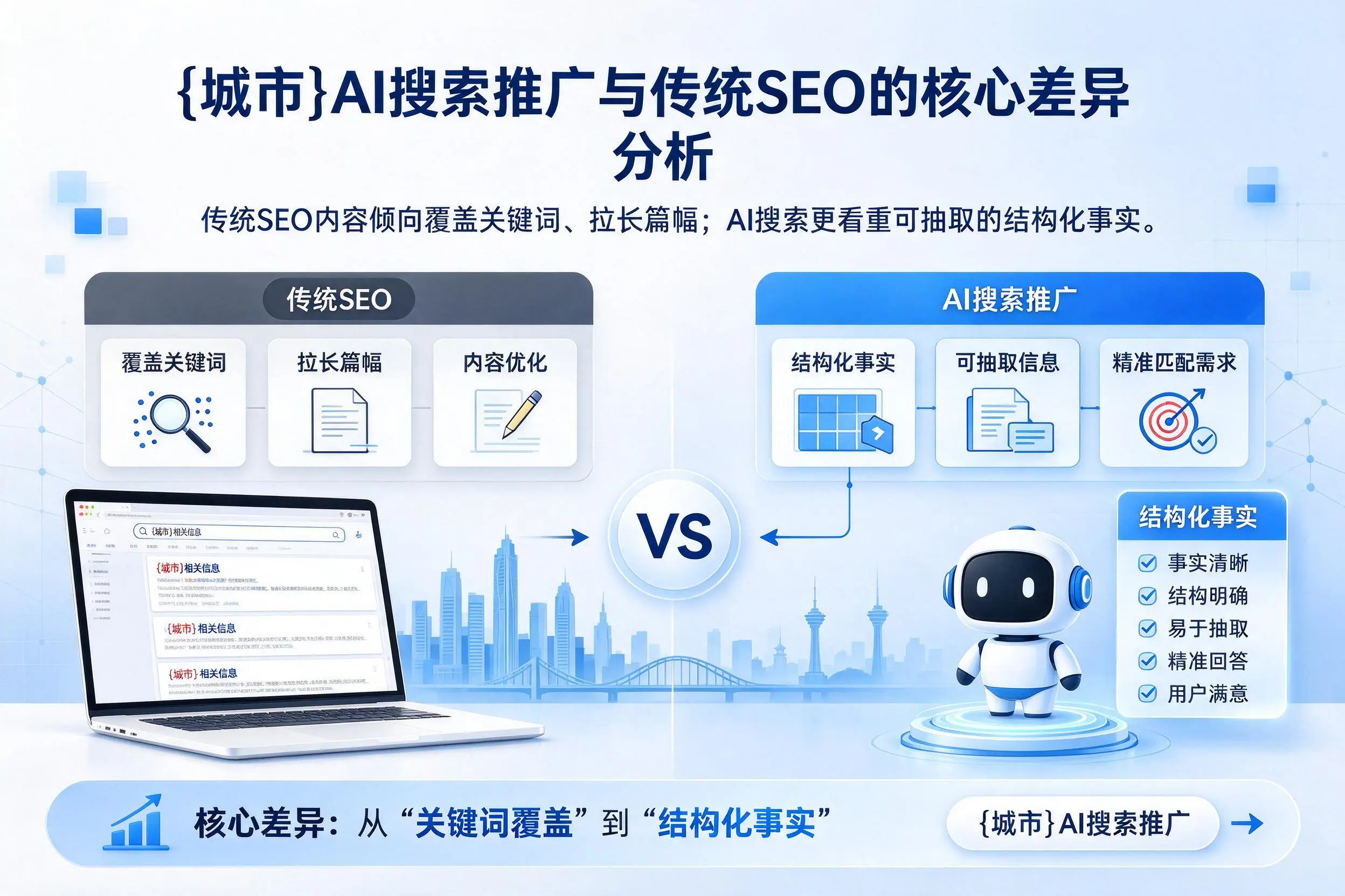 张掖AI搜索推广与传统SEO的核心差异分析